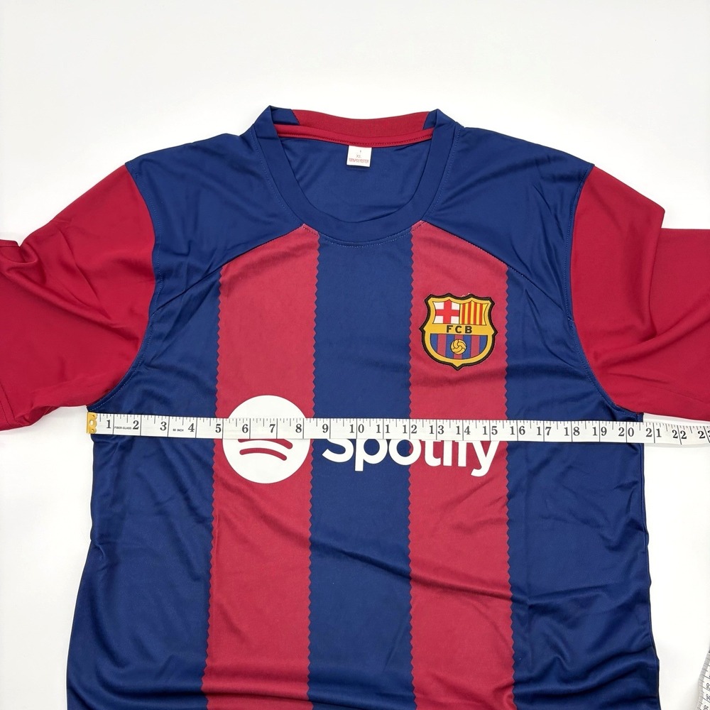 FC Barcelona Men's Barça 2023/24 Home Soccer Football Spotify Jersey size XL - Picture 5 of 6